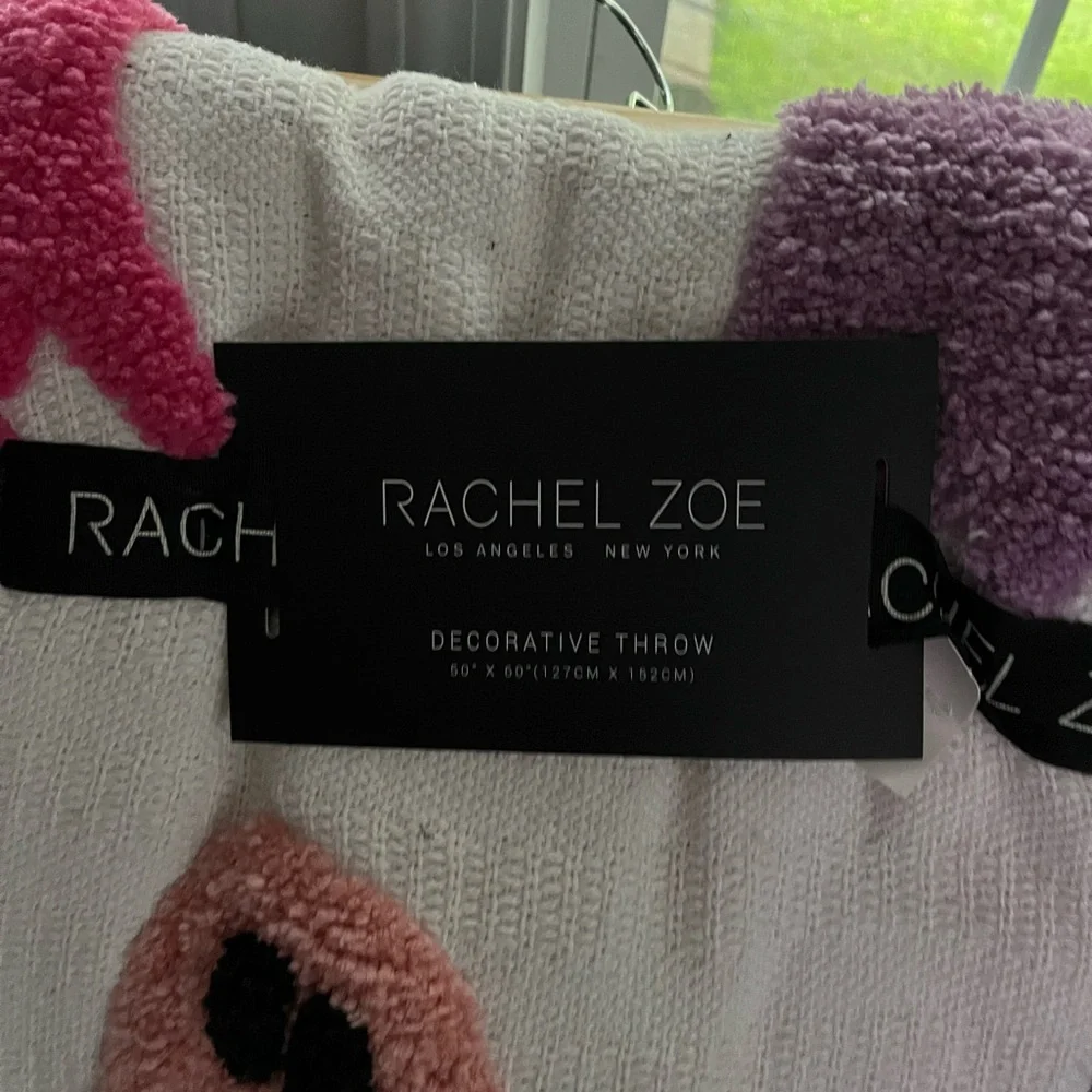 Rachel Zoe ghost blanket and cupcake and cashmere pillows two pack ghost net
